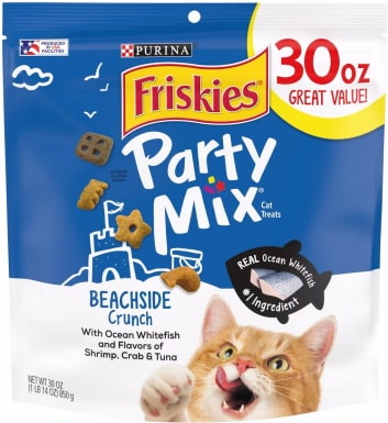 Friskies Party Mix Beachside Crunch Flavor Crunchy Cat Treats