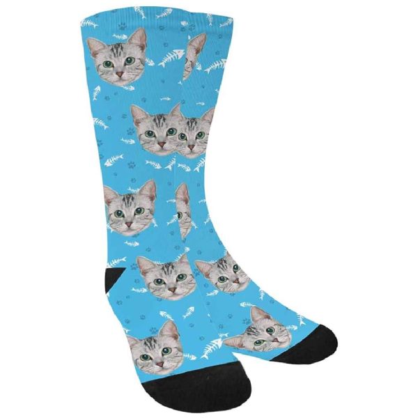 Custom Personalized Photo Pet Face Socks