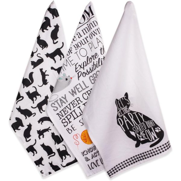 DII Everyday Pets Kitchen Collection Absorbent Dishtowel Set